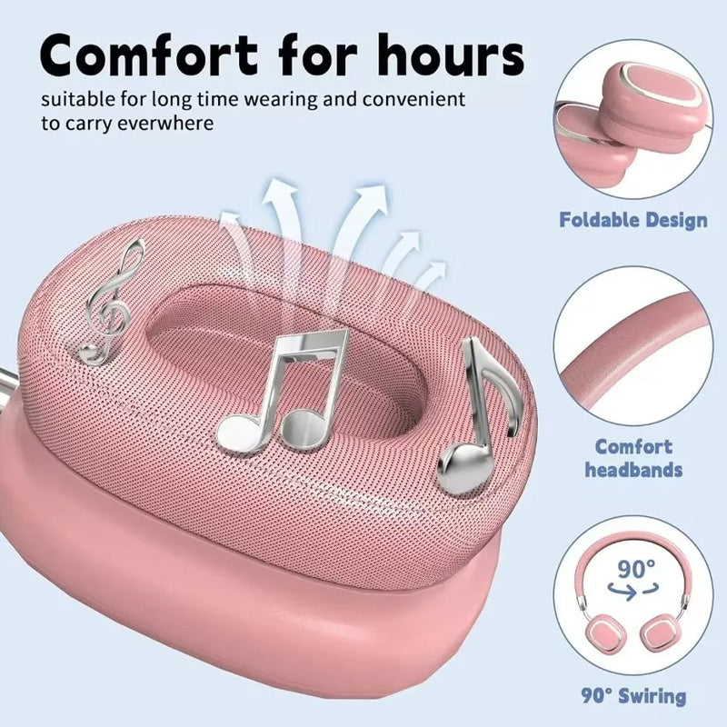 Wireless Headphones with Built-in Microphone