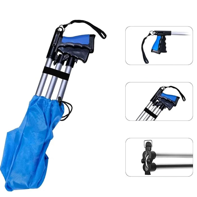 Foldable Grabber With 360° Swivel Clip