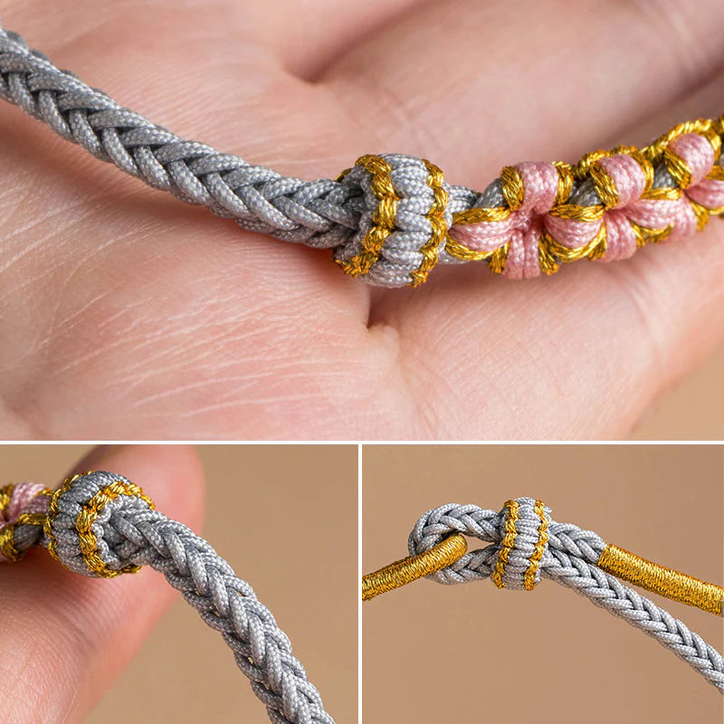 Grandmother And Granddaughter Blossom Knot Bracelet