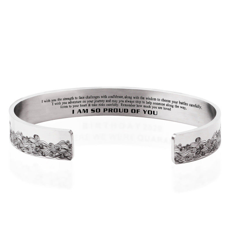 "I AM SO PROUD OF YOU" Wave Bracelet