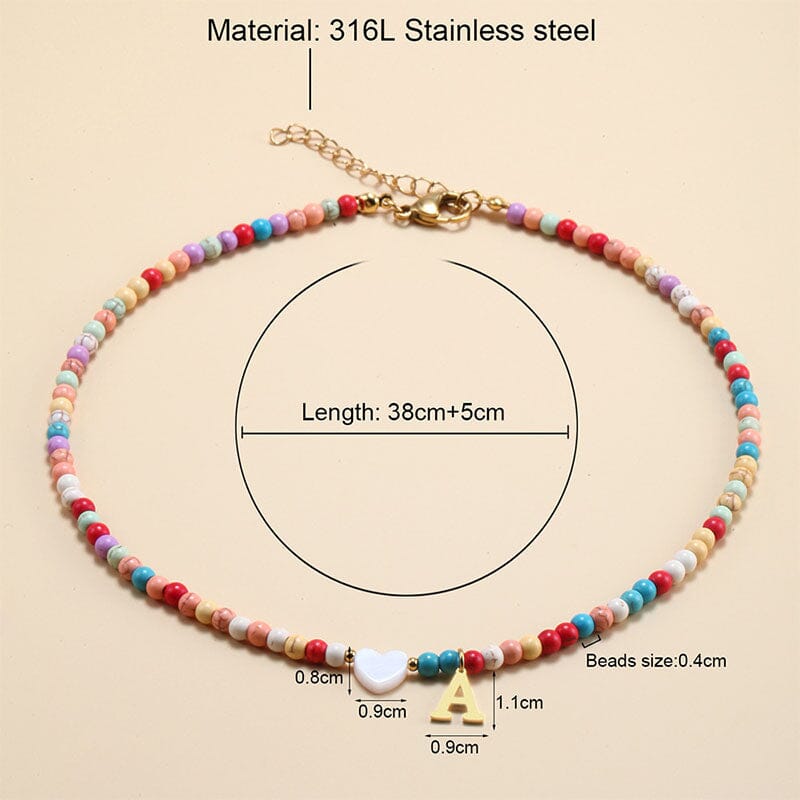 Personalized Colorful Beads Choker