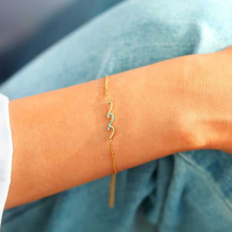 I'd Be So Lost Without You Triple Wave Bracelet