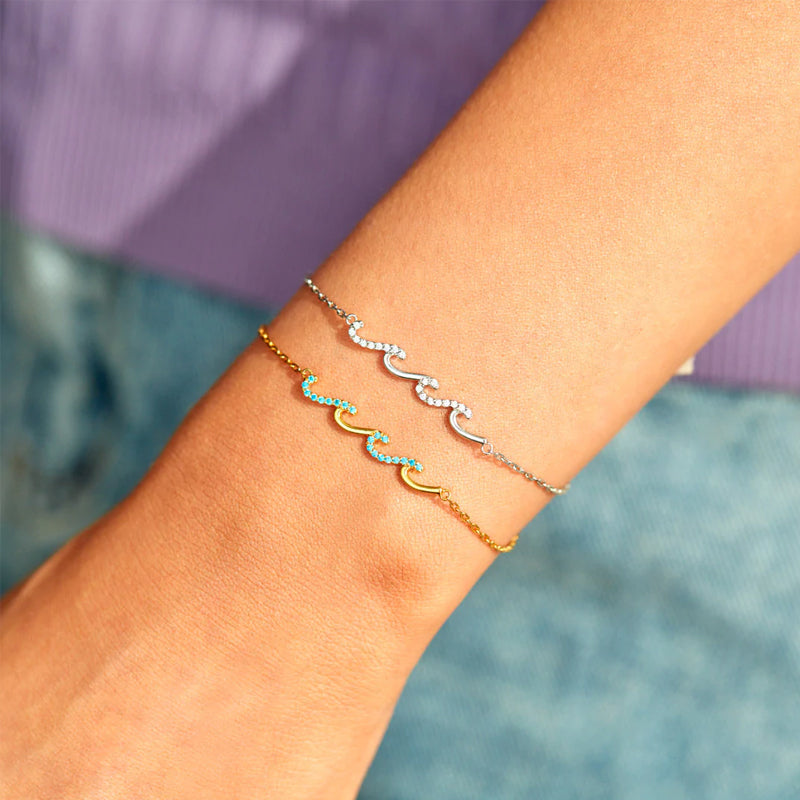 I'd Be So Lost Without You Triple Wave Bracelet