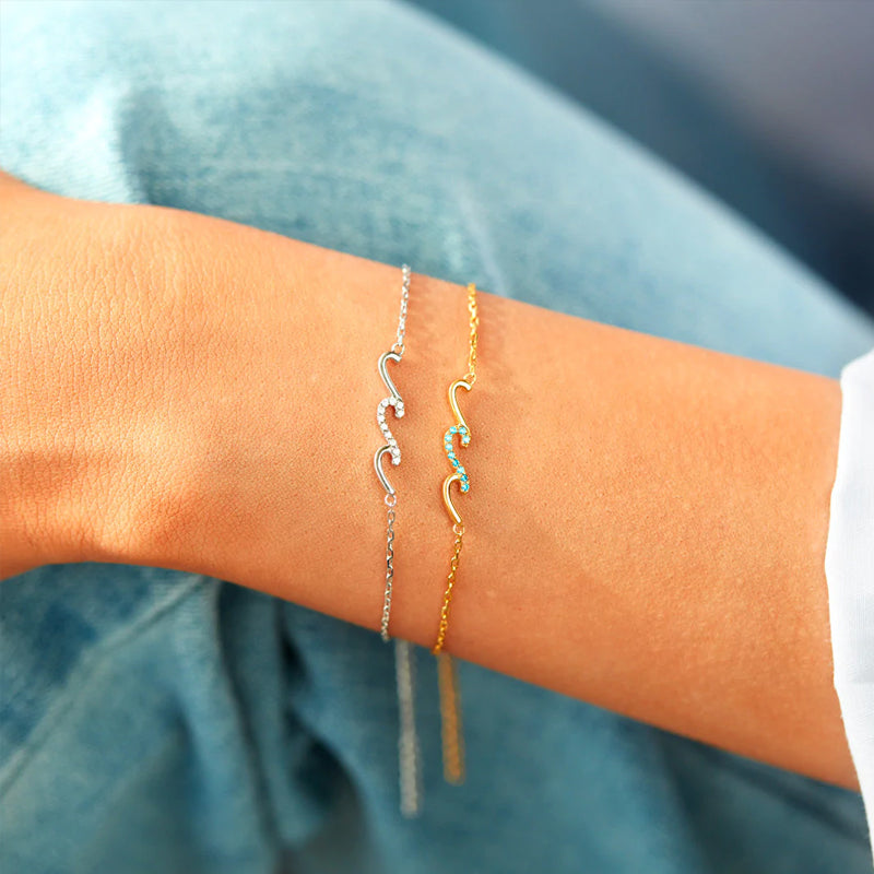 I'd Be So Lost Without You Triple Wave Bracelet