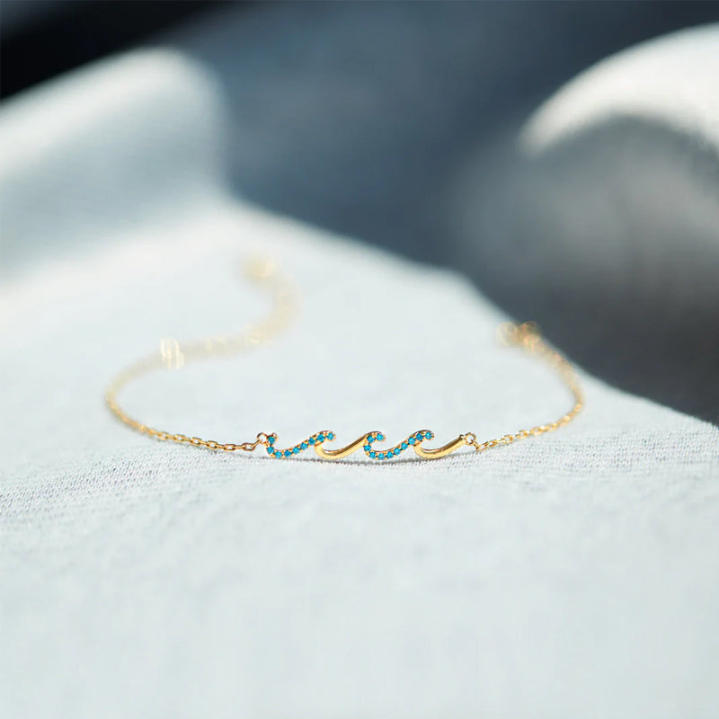 I'd Be So Lost Without You Triple Wave Bracelet