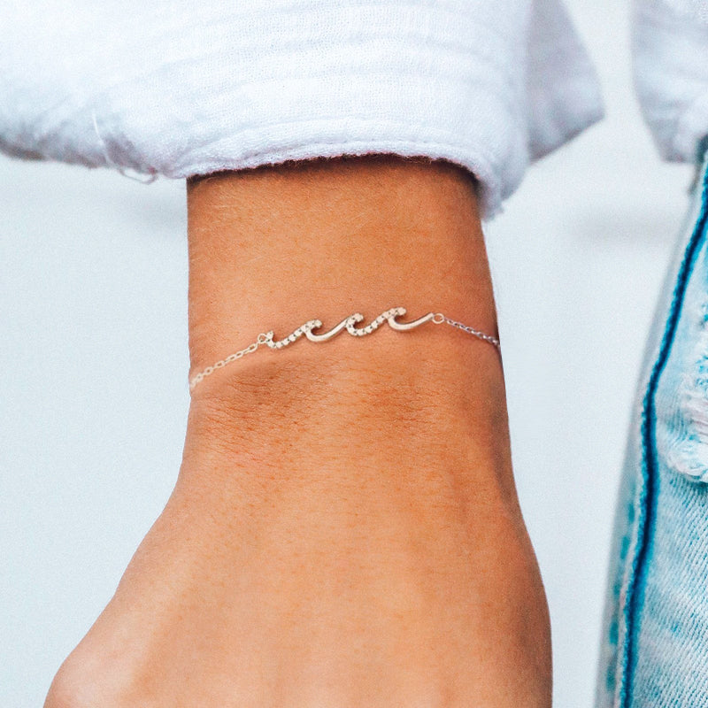 I'd Be So Lost Without You Triple Wave Bracelet