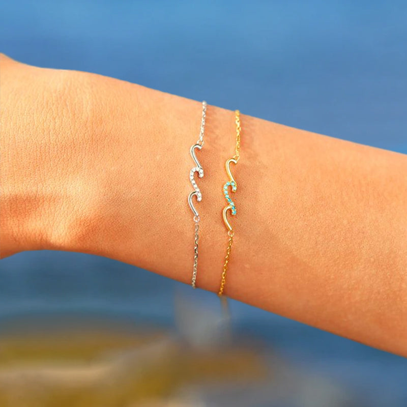 I'd Be So Lost Without You Triple Wave Bracelet