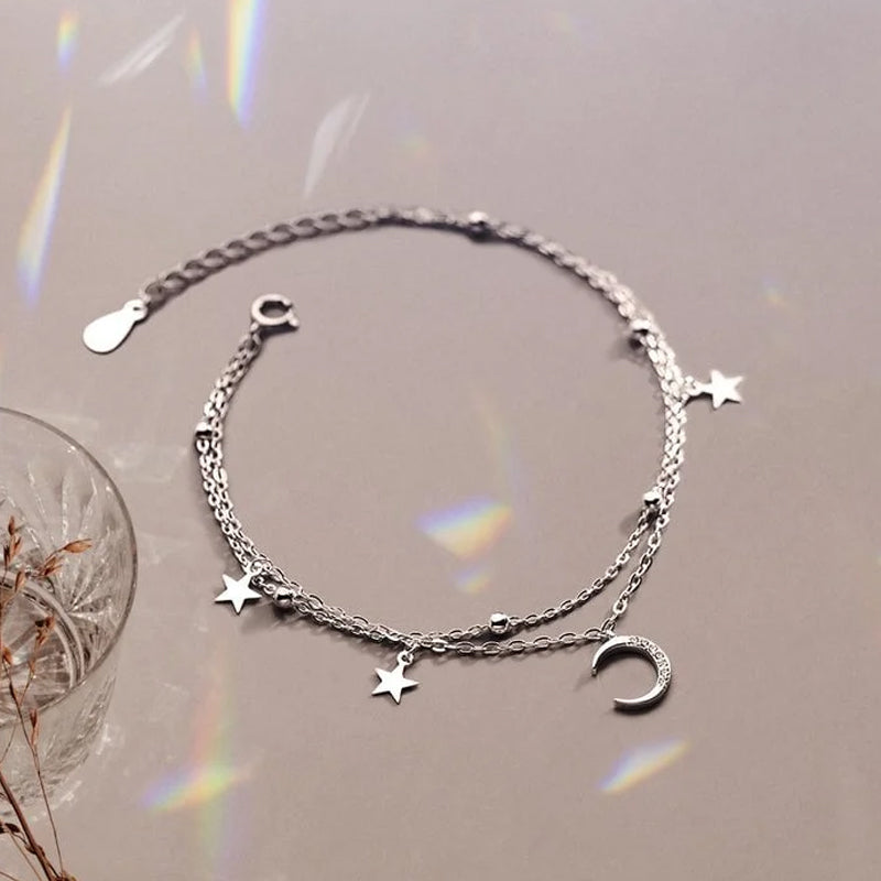 Crescent Moon & Star Bracelet