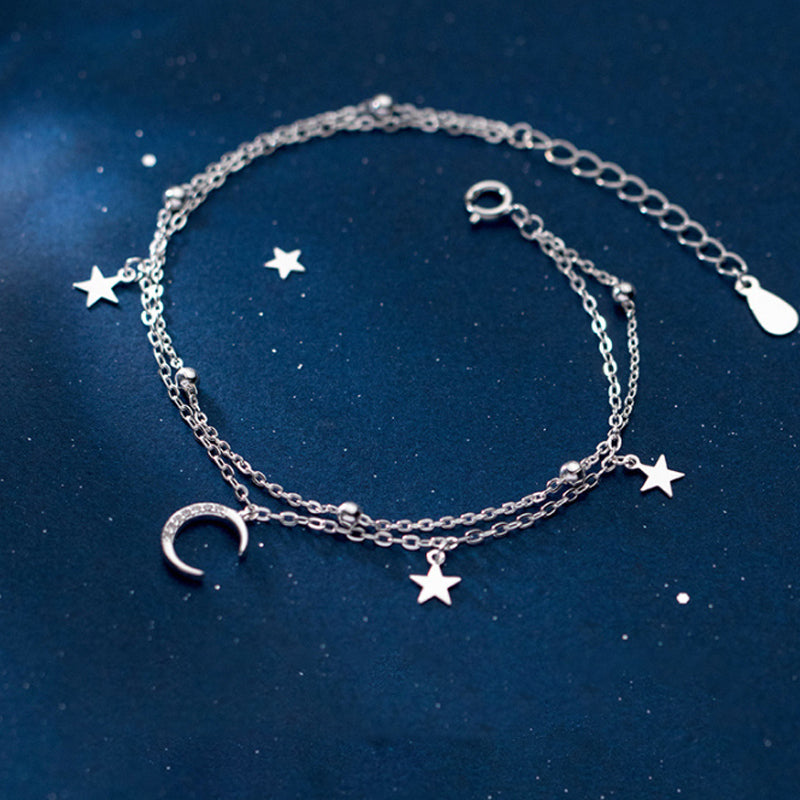 Crescent Moon & Star Bracelet