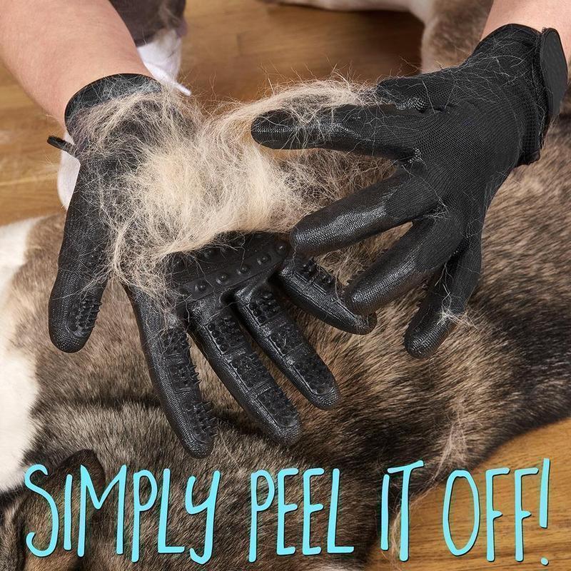 Pet Grooming Gloves, For Cats, Dogs & Horses