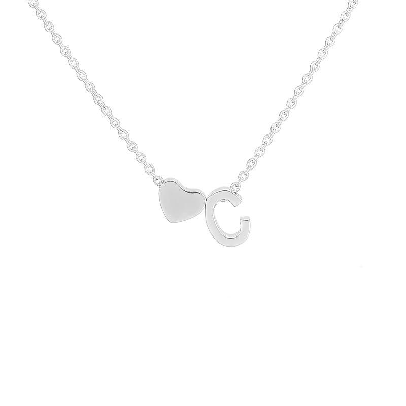 Initial Heart Necklace