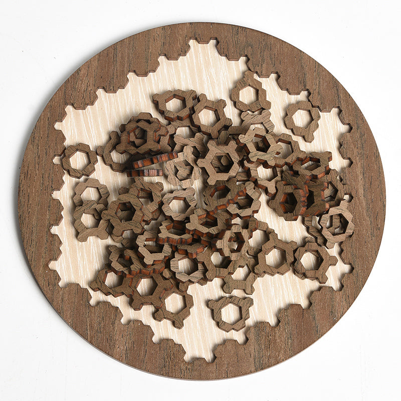 Wooden Fractal Jigsaw Puzzle