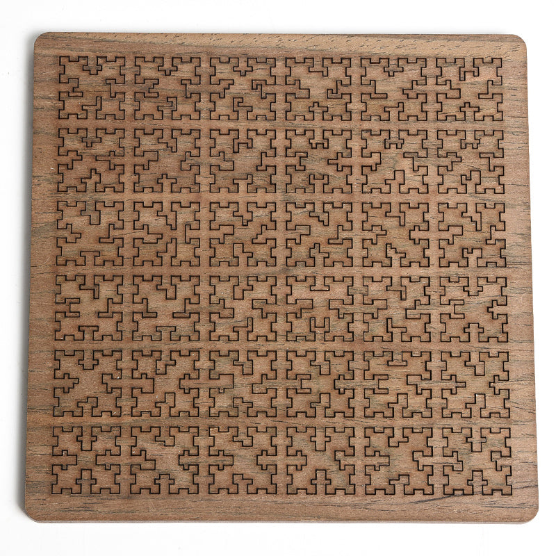 Wooden Fractal Jigsaw Puzzle