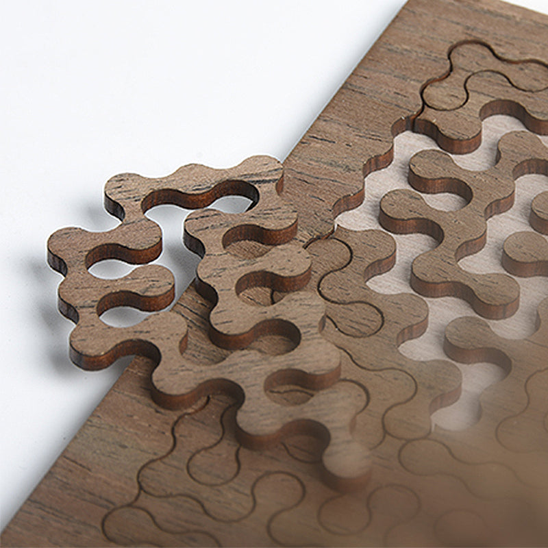 Wooden Fractal Jigsaw Puzzle