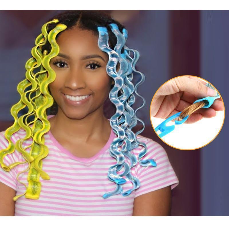 No-heating Hair Spiral Styling Curlers - 12 Pcs