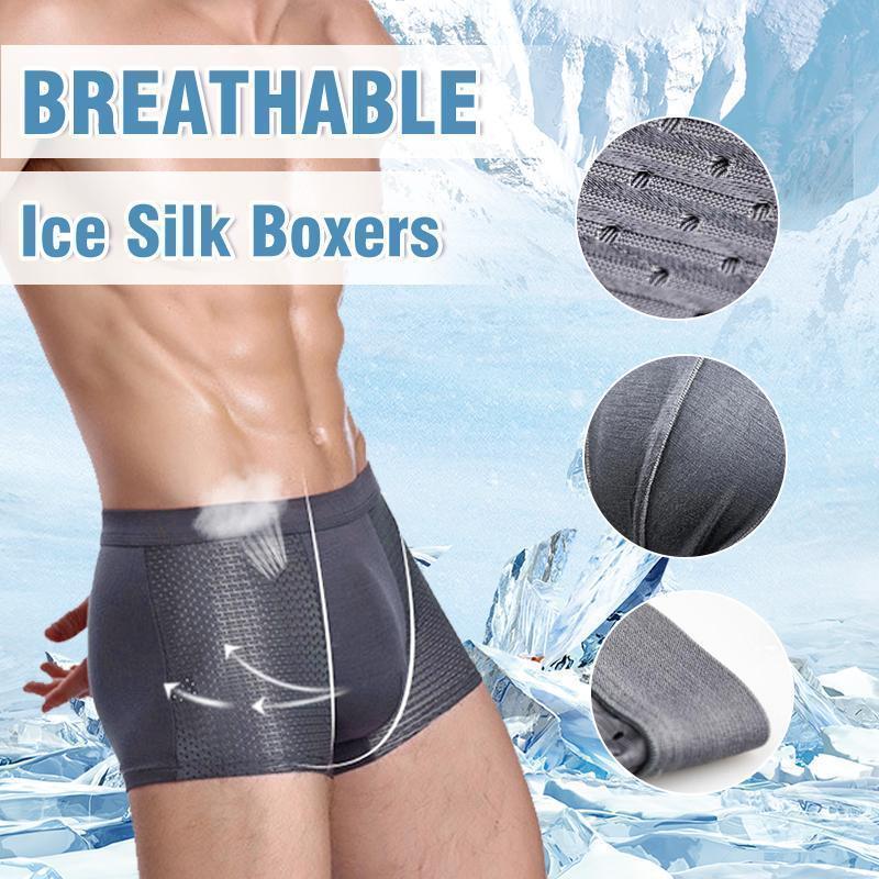 Breathable Ice Silk Underwears, Honeycomb Ventilation Design