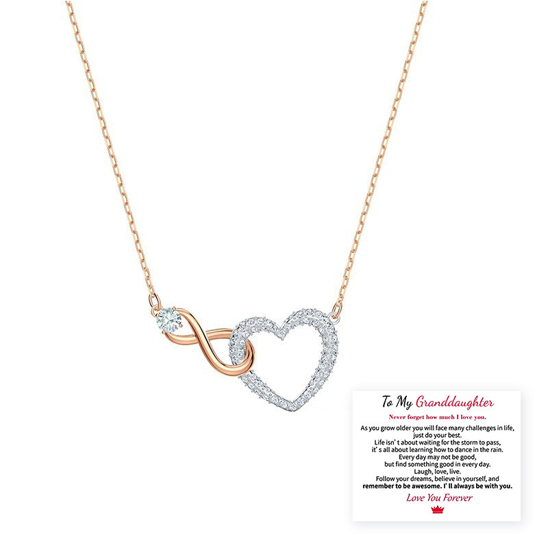 You Will be One of The Most Beautiful Chapters of My Life Infinity Heart Necklace
