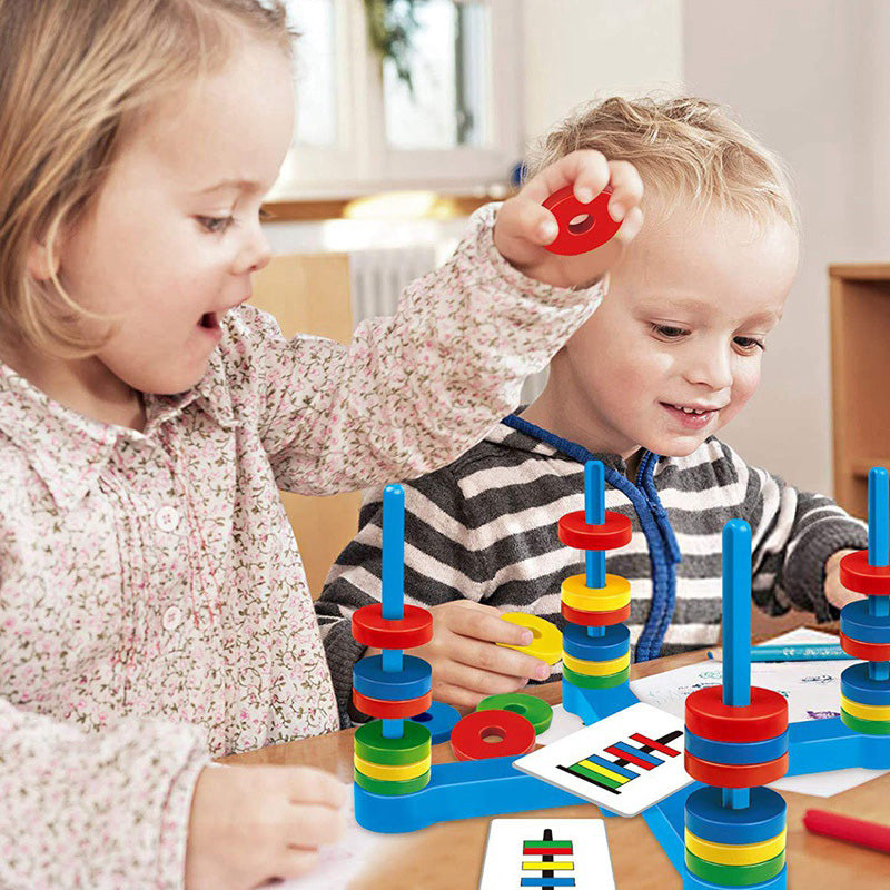 Magnetic Match Rings Board Game