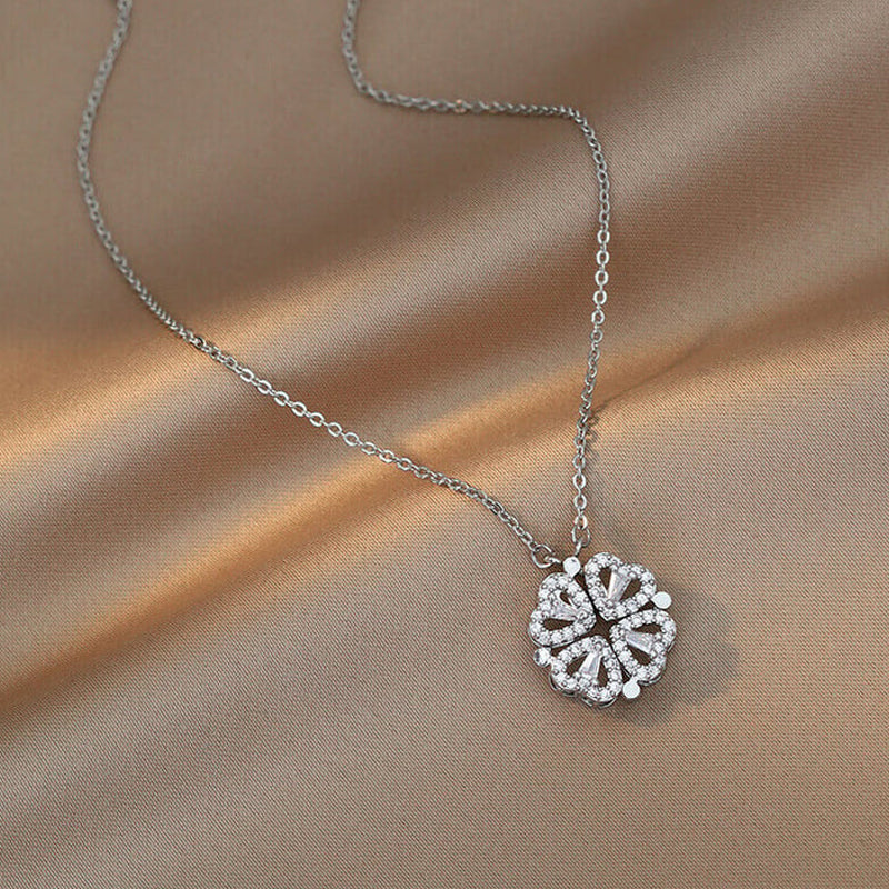 Four Leaf Heart Shape Lucky Necklace