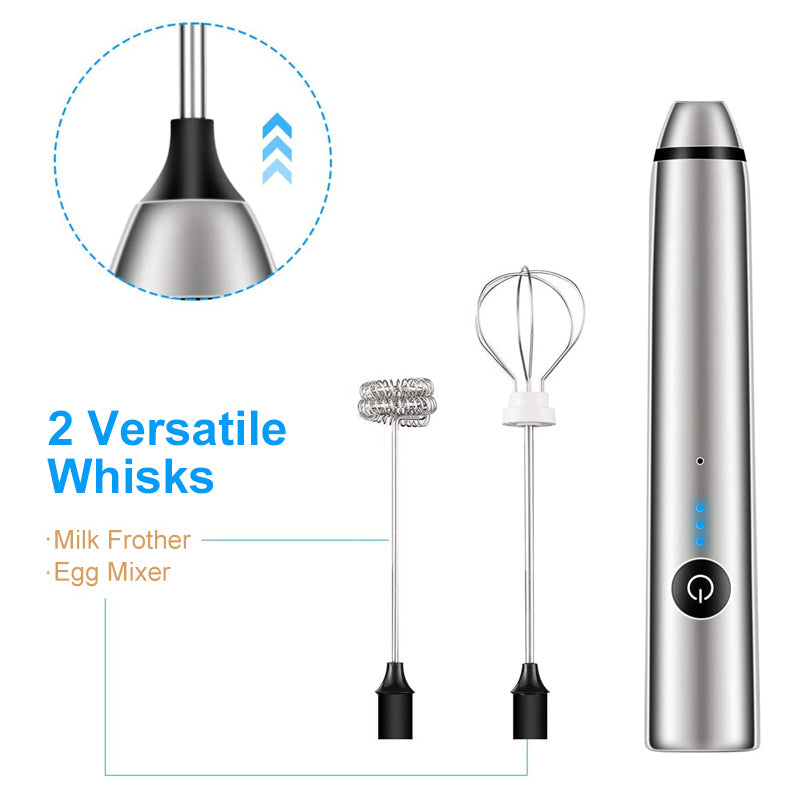 Handheld 2 in 1 Electric Mini Frother & Whisk