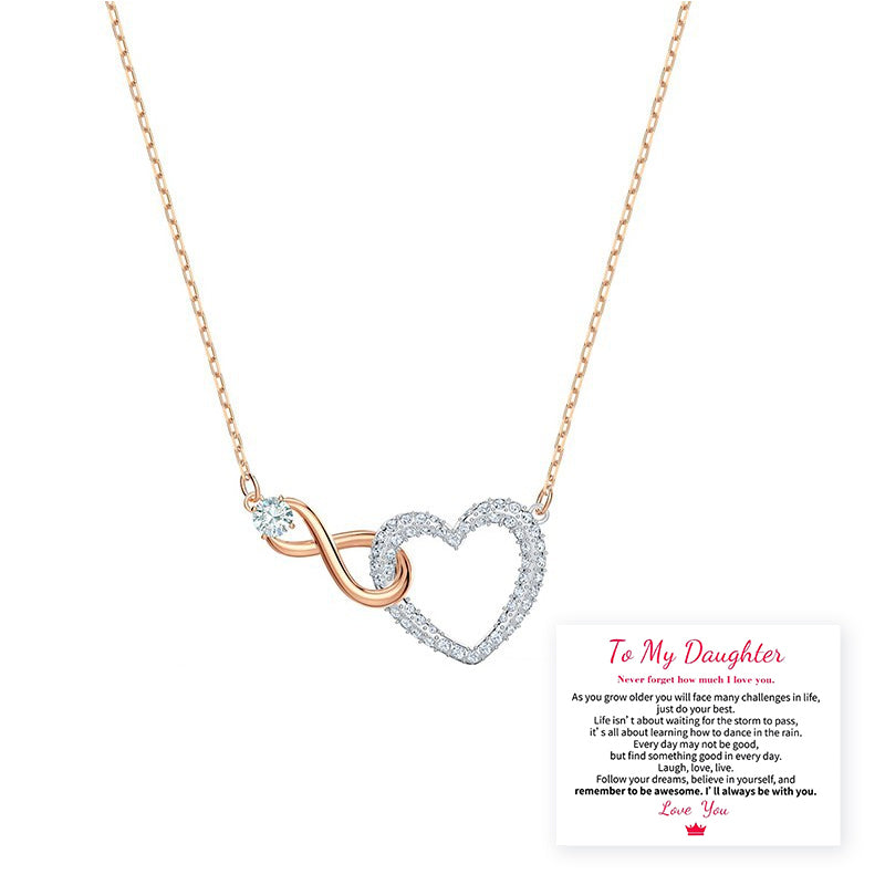 You Will be One of The Most Beautiful Chapters of My Life Infinity Heart Necklace