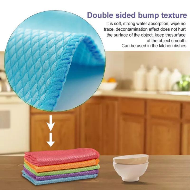 Reusable Nano Streak-Free Miracle Cleaning Cloths