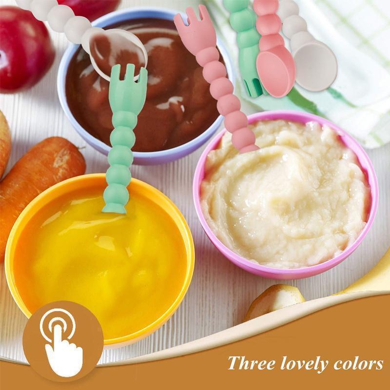 Baby Feeding Set Spoon and Fork( Set Of 3 )