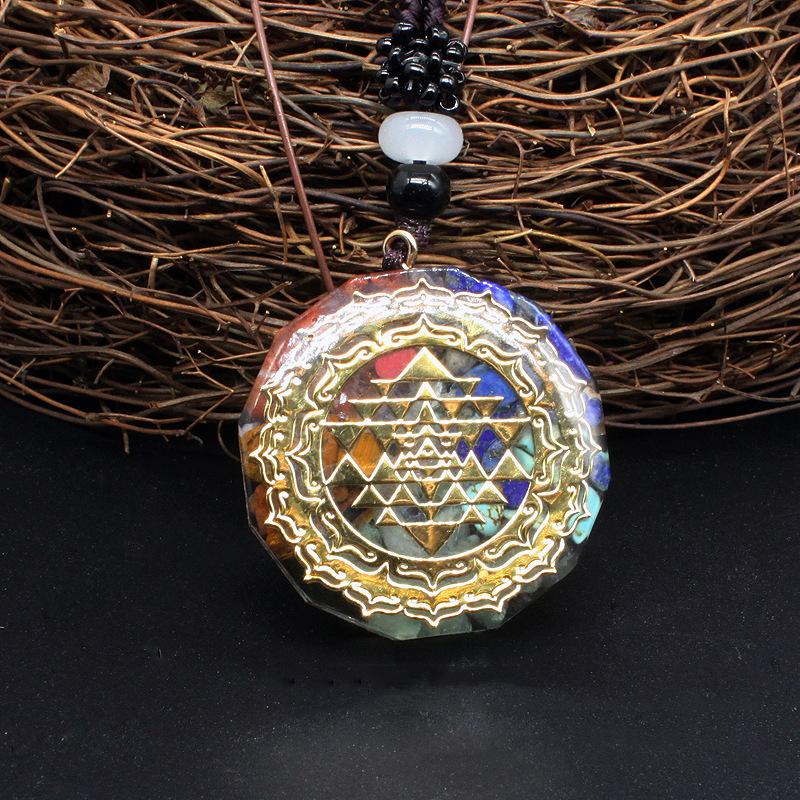 SRI YANTRA ORGONITE QUARTZ NECKLACE