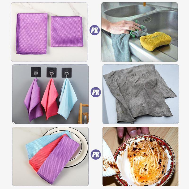 Reusable Nano Streak-Free Miracle Cleaning Cloths