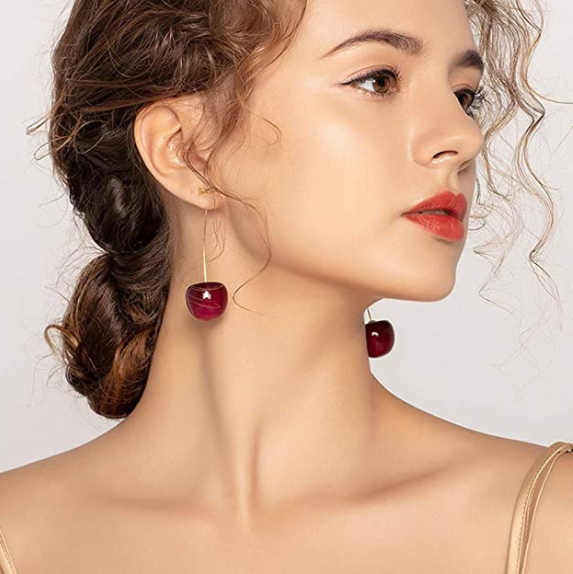 Cute 3D Cherry Earrings