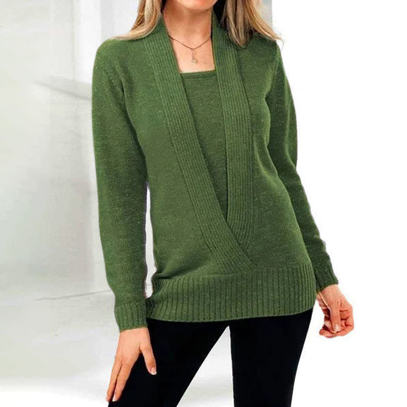 Women's Solid Color Pullover Cropped Knitted Jumpers