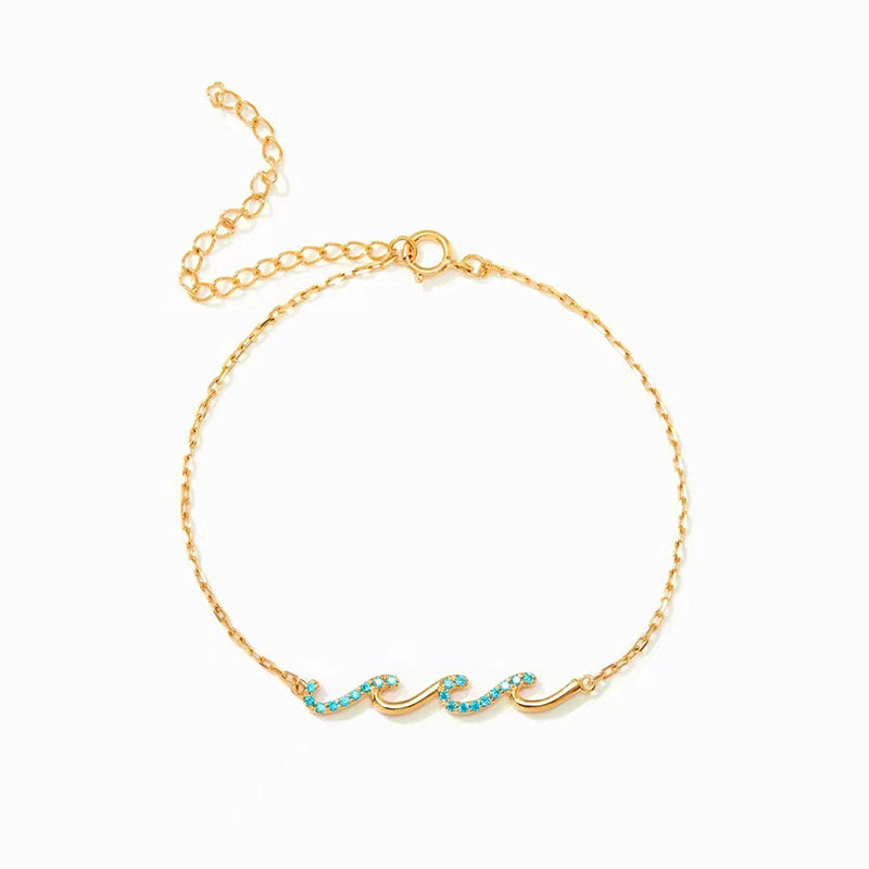 I'd Be So Lost Without You Triple Wave Bracelet