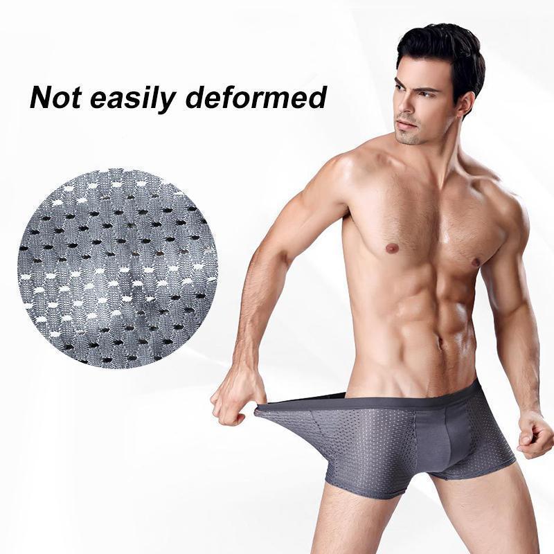 Breathable Ice Silk Underwears, Honeycomb Ventilation Design