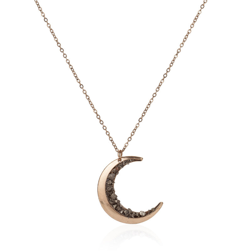 Half Crescent Moon Necklace