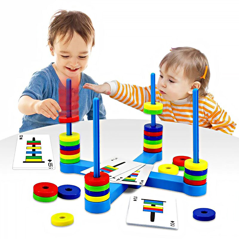 Magnetic Match Rings Board Game