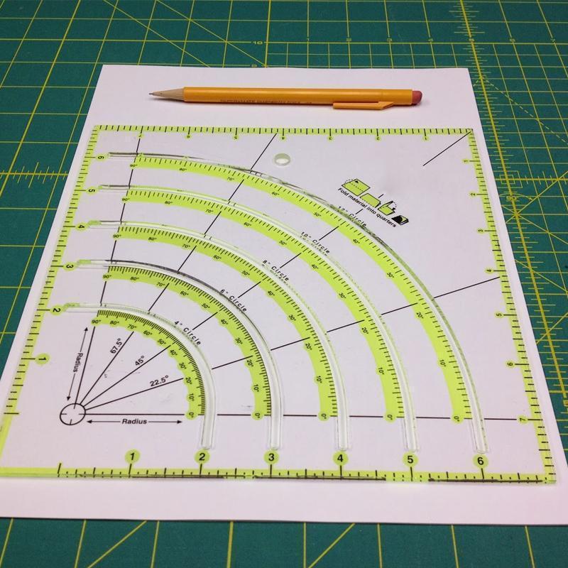 Arcs & Fans Quilt Circle Cutter Ruler