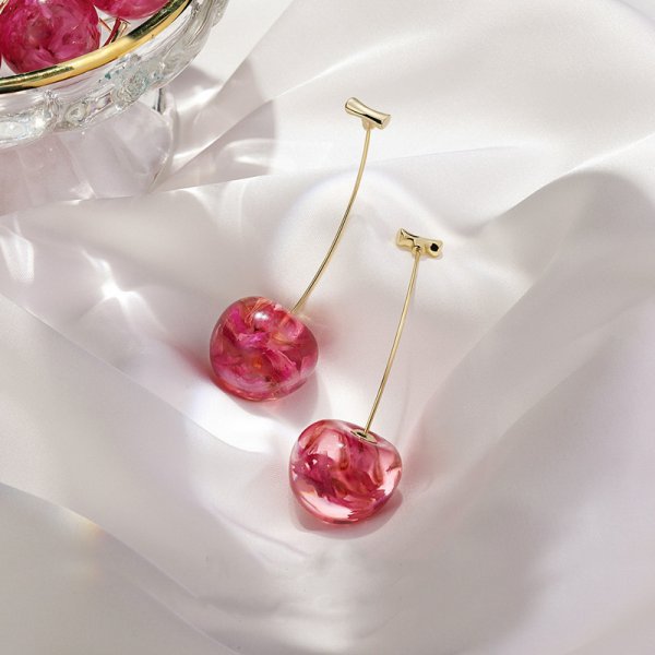 Cute 3D Cherry Earrings