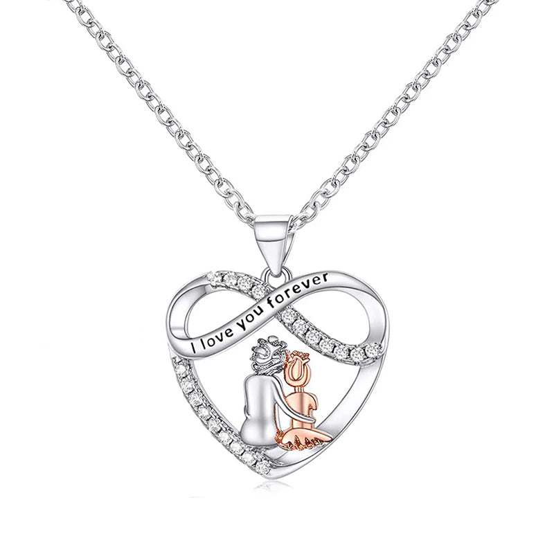 Love You Forever Heart Necklace