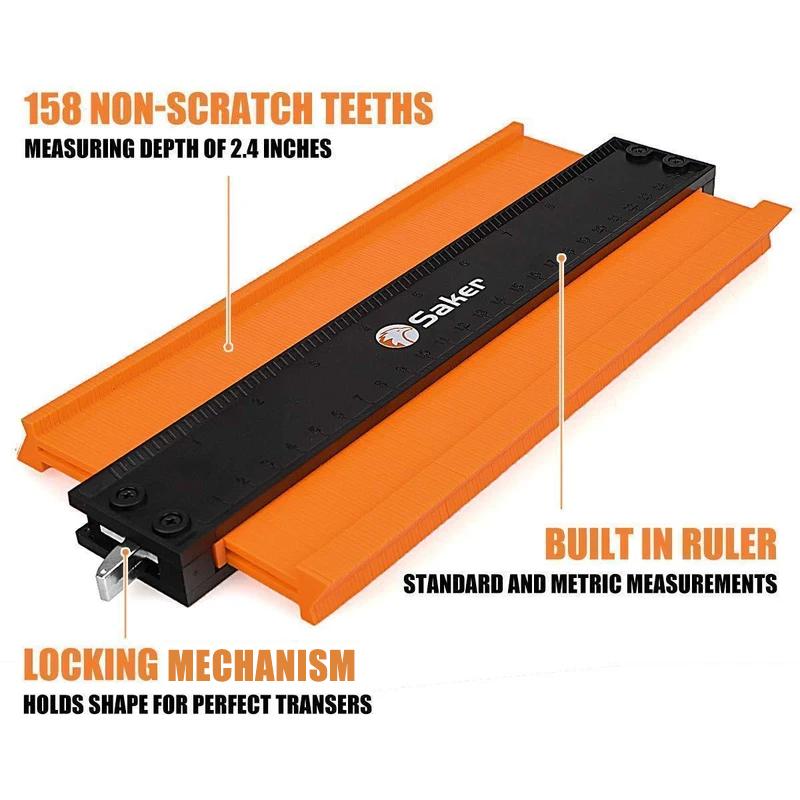 Saker Contour Gauge Profile Tool - Upgraded Version