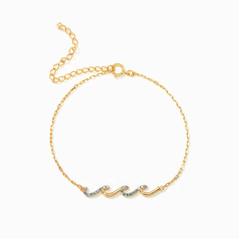 I'd Be So Lost Without You Triple Wave Bracelet