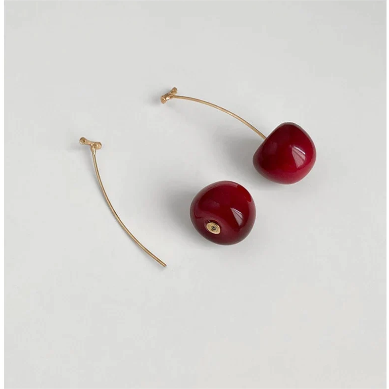 Cute 3D Cherry Earrings